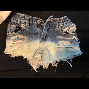 Denim shorts
